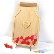 Book May Signature Knot Fingerprint Wood Chip Decoration Graduation Celebration Birthday Bottle Tais