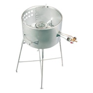 Dapur Gas 5 Tungku High Pressure 5B WHITE STOVE WITH STAND / DAPUR GAS H/PRESSURE BERKAKI