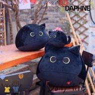DAPHNE Black Cat Plush Pillow, 10/30CM Cartoon Cat Head Cuddly Pillow Cushion Doll, Soft Cat Doll Gi