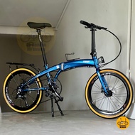 💙 Fnhon Tornado 22” • 𝗠𝗥𝗧/𝗕𝘂𝘀-𝗙𝗿𝗶𝗲𝗻𝗱𝗹𝘆 Shimano 9s 𝗙𝗿𝗲𝗲𝗯𝗶𝗲𝘀 Urban Folding Bicycle Java Neo Lidrop