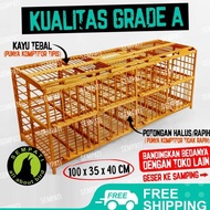 SEMPATI Dongdang Merpati 4 Pasang 8 Pintu Kandang Merpati Kayu Bambu Sangkar Burung Merpati Dara Don