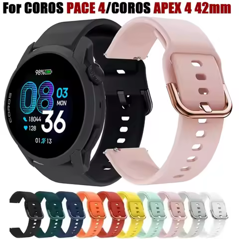 20 22mm Silicone Band For COROS PACE 4 3 PACE 2 Smart Band Sport Bracelet For COROS APEX 4 42mm/APEX
