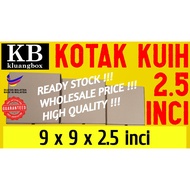 (COD 024) 100pcs 9x9x2.5inch Kotak Kuih Cake Box Kuih Talam Kuih Lapis Donut Pizza Piza Kek Muffin C