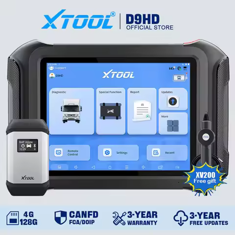 XTOOL D9HD Heavy Duty Truck Diagnostic Tool Full System Scanner With Topology Key Programming 45 Ser