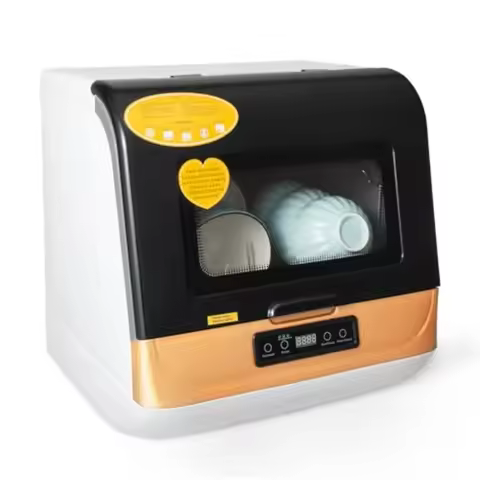Dishwasher Countertop dishwasher 800W 110V Portable Mini Dishwasher 3 Wash Modes Fast/Standard/Enhan