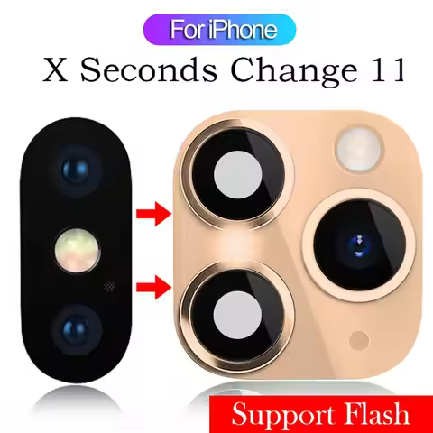 Fake Camera Lens Sticker Cover Screen Protector for iPhone XR X Change to iPhone 11 Pro Max