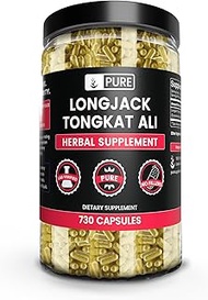 Longjack Tongkat Ali Naturally Sourced, Non-GMO &amp; Gluten-Free, Made in The USA