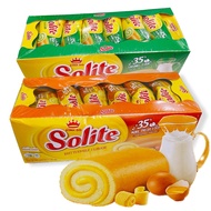 [ ĂN LÀ GHIỀN] Combo 2 hộp ( mỗi hộp 360g có 20 cái) Bánh bông lan cuộn kem vị bơ sữa/ vị dứa Solite