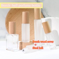 3ml5ml10ml15ml Essential oil ball bottle Beech wood square Perfume bottle ball perfume sub bottle