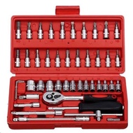 Tool Set Wrench Block 46 Pieces Socket