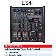 Mixer Wisdom ES6 Original Mikser Audio 6 Chanel Bluetooth Usb To Pc Garansi 1 Tahun