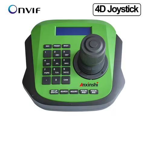 Anxinshi Onvif 4D CCTV IP PTZ Controller Network PTZ Joystick Web PTZ Keyboard For IP Camera Max Con