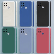 Realme C15 C12 Case Candy Color Silicone Soft Cover Phone Case Realme C15 C12 C25 C25S Cases Black R