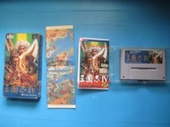 原裝日卡-SFC 三國志4 三國志IV 附盒書 功能良好