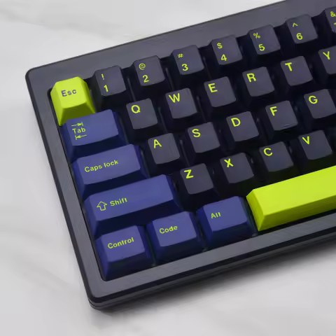 GMK Night Runner Keycap 129Keys PBT Dye-Subbed GMK Clone Keycap Cherry Profile For MX Mechanical Key