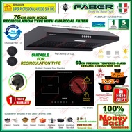 Faber Slim Hood FABERJET CLASSO 7688 (Matt Black) / Faber Built-in Hob FIC 3100 C Ceramic & Inductio