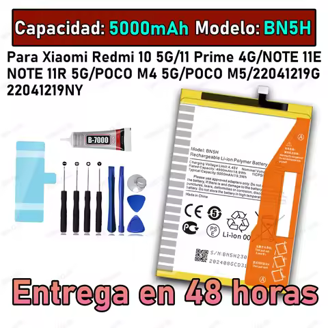 100% New Zero Cycle BN5H Battery For XIAOMI Redmi 10 5G/11 Prime 4G/NOTE 11E/NOTE 11R 5G/POCO M4 5G/