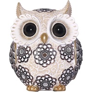 Patung Burung Hantu Comel FAMICOZY, Patung Burung Hantu Comel Mata Besar, Aksen Rak untuk Hiasan Pej