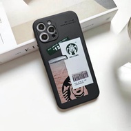 STARBUCKS CASE SQUARE EDGE XIAOMI REDMI 8 8A 9A 9C 9T NOTE 8 PRO NOTE 9 PRO SOFTCASE CASING