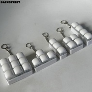 BACKSTREET Fidget Keychain, 3/4/9Keys Keycap Finger Keyboard Cap,  DIY Keyboard Relief Stress Keys B