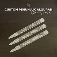 Custom Acrylic Penunjuk Al-Quran Bismillah Free Ukir Nama | Personal Penunjuk Al-Quran | Gift Penunj