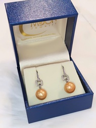 Bông Tai Ngọc Trai Edison Xà Cừ Vàng Ánh Kim (BNT0210) - MOON Jewelry