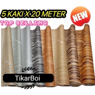 TIKAR GETAH 5 KAKI 1.53MX20M SEGULUNG TEBAL 0.4MM QUALITY MURAH NEW TIKAR GETAH GULUNG THAILAND & MA