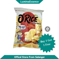 O'Rice Crackers Snack Seaweed Kreker Makanan Ringan Natural Snow Cracker Baked Cheese Kreker Beras 奥