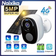 2K 5MP 4G Solar Security Camera Wireless Outdoor Color Night Vision Battery Powered Support 2.4G WiF