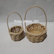 .MINI ROUND BASKET diameter 7x4cm & 9x4cm