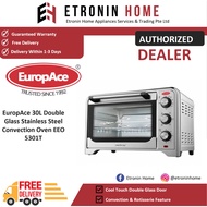 EuropAce 30L Double Glass Stainless Steel Convection Oven EEO 5301T