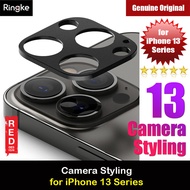 Ringke Camera Styling Aluminum Bezel Protector for Apple iPhone 13 Mini Lens Protector iPhone 13 Lens Protector iPhone 13 Pro Lens Protector iPhone 13 Pro Max Lens Protector (Black)