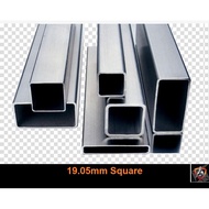 19.05mm (3/4") Square Stainless Steel S304 BA Ornamental Pipe / Hollow / Tube (besi tahan karat)