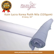 KAIN LYCRA KOREA PUTIH NILA (320gsm)