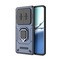For OPPO F27 Pro Plus / OPPO F27 Pro 5G Armor Case Ring Holder Camera Slide Cover Shockproof Protect