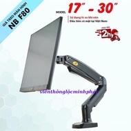 NB F80 / NB G45 22" - 40" multi-function monitor mount - Table Clamp Installation