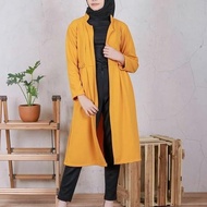 Pijar - Vika Cardy Cardigan Blezer Wanita Matt Waffle Lembut Jumbo Lengan Panjang Outer Korean Style