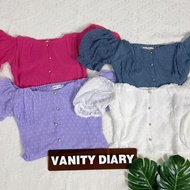 READY STOCK【VD】POSH CODE Princes Top 公主袖上衣