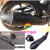 LC135 V5 V6 V7 CARBON SIDE EXHAUST END CAP COVER YAMAHA LC RACING EKZOS PIPE MUFFLER STANDARD OPEN U