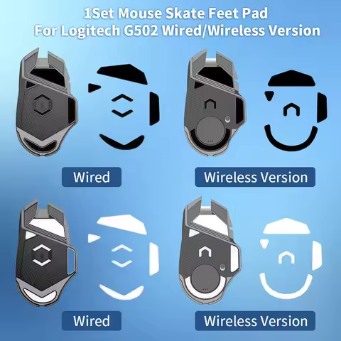 1Set Mouse Skate Feet Pad for G502 Superlight Mouse Glides Curve Edge Mouse Non-slip Foot Stickers w