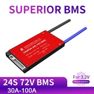 1PCS DALY 24S 72V 30A-100A 32650 BMS LiFePO4 Battery Protection Board Common Port with Balance