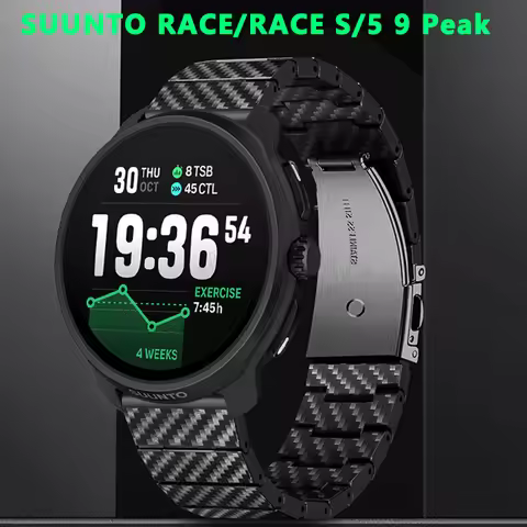 Carbon Fiber Strap For SUUNTO RACE/RACE S Run/Ocean/Vertical Replacement Correa Wristband Bracelet S