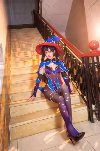 Game Genshin Impact Mona Anime Cosplay Costumes Halloween Costume For Women Ganyu Cosplay Feminino U