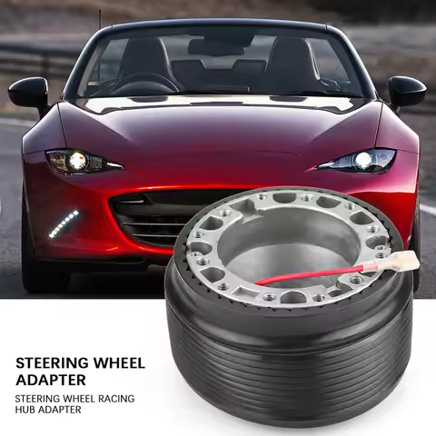 Aluminum 6-Bolt Hole Steering Wheel Racing Hub Adapter For MAZDA 323 MIATA MX3 MX5 MX6