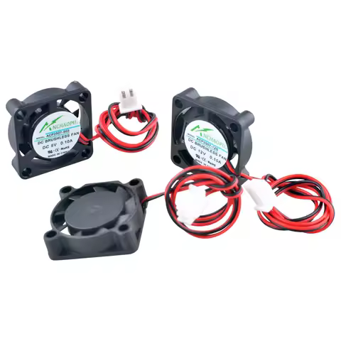 ANCHAOPU 2.5cm 25mm fan 25x25x7mm DC5V/12V/24V 2pin Micro ultra-thin cooling fan for printer power s