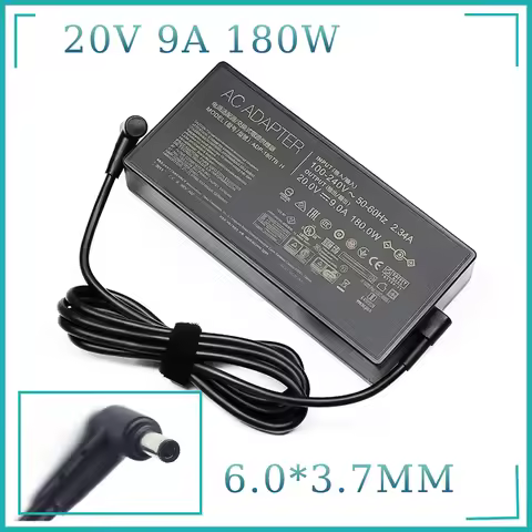 20V 9A 180W 6.0*3.7MM Charger ADP-180TB H Laptop AC Adapter For Asus ROG Zephyrus G14 G15 GA401IV GA