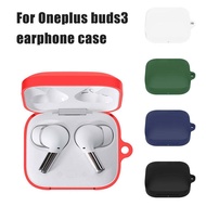 For OnePlus Buds 3 Case Soft Silicone Bluetooth-Compatible Earphones Case Non-slip Protective Cover 