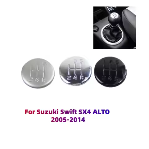 5 Speed Manual Gear Shift Knob Lever Stick Cap Cover Speed Number Emblem Badge Cover Cap For Suzuki 