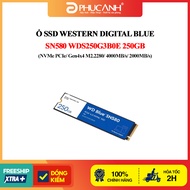 Western Digital Blue SSD SN580 WDS250G3B0E 250Gb (NVMe PCIe/ Gen4x4 M2.2280/ 4000MB/s/ 2000MB/s)