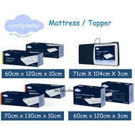 Comfy Baby Purotex Memory Foam Topper/ Mattress 71 X 104 X 3cm / Supreme 60 X 120 X 10cm / 70 X 130 
